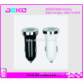 Good quality dual usb car charger LED light up car charger for mobile phone in car using charger